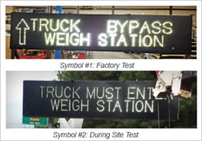 blank out signs vs dynamic message signs trucks